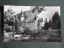 Képeslap, Miskolc, Lillafüred Palotaszálló, SZOT üdülő,Hámori tó látkép, részlet, 1963-