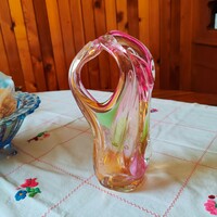 Gyönyörű muránói üveg váza 20.5 cm magas