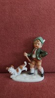 Bertram jellegű porcelán figura pásztor fiú