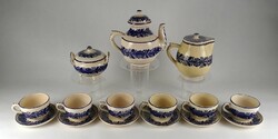 1R579 Old Marked Baán Imre Ceramic Teapot Set 1940 Hódmezővásárhely