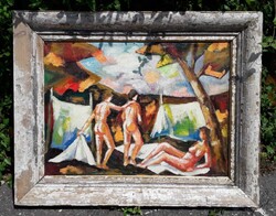 Modern festmény. / Akt.