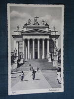 Képeslap,Eger, Székesegyház templom látkép,részlet,Gárdony Fenyvesi Bp. kiadás 1939-