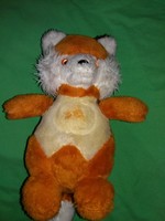 1980 cca nagyméretű üvegszemű ronggyal kitömött plüss szőrme VUK figura 35 cm a képek szerint