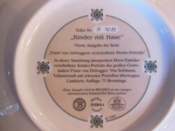 PORCELÁN - TÁNYÉR  - SELTMANN WEIDEN - 1995 év SORSZÁMOZOTT - LIMITÁLT - TANUSÍTVÁNY