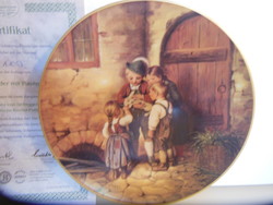 PORCELÁN - TÁNYÉR  - SELTMANN WEIDEN - 1995 év SORSZÁMOZOTT - LIMITÁLT - TANUSÍTVÁNY