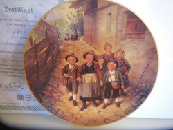 PORCELÁN - TÁNYÉR - SELTMANN WEIDEN - 1995 év SORSZÁMOZOTT - LIMITÁLT - TANUSÍTVÁNY