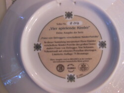 PORCELÁN - TÁNYÉR - SELTMANN WEIDEN - 1995 év SORSZÁMOZOTT - LIMITÁLT - TANUSÍTVÁNY