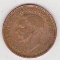 Egyesült Királyság ½ Pence (George VI) 1943