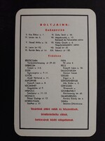 Kártyanaptár 1974 - Ezermester És Úttörő Bolt feliratos retró, régi zsebnaptár