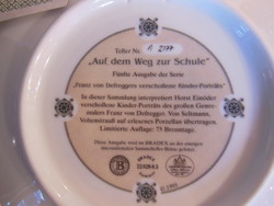 PORCELÁN - TÁNYÉR - SELTMANN WEIDEN - 1995 év SORSZÁMOZOTT - LIMITÁLT - TANUSÍTVÁNY