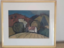Giczy János (1933-2016) Dombok között