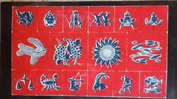 Zodiac Linocut Print