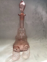 Rózsaszín üveg, pohár