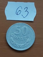 LENGYELORSZÁG 50 GROSZY 1974 ALU.  63.