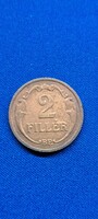 1936.  Magyar Királyság 2 Fillér (k-159)