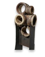 RITKA ! Hatalmas Laborcz Mónika brutalista samott szobor - 51999