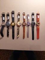 Retró  Quartz órák 8 db vegyes