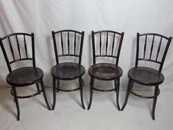 Antik Thonet szék 4db jelzett (Debreceni) (restaurált)