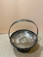 Alpakka asztalközép, kináló, 18 x 16 cm-es nagyságú.6409