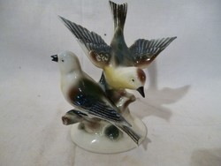 1091 Régi GDR német porcelán galamb pár