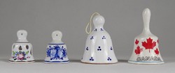 1S396 Ceramic Christmas Bell Chime 4 pcs