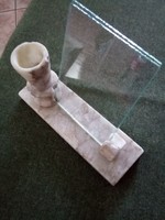 Marble desktop photo holder