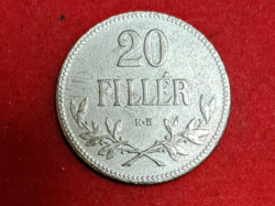 1918. 20 Fillér Magyar Királyi Váltópénz (2039)