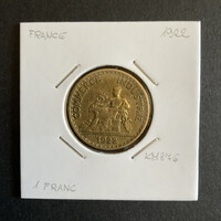 Franciaország 1 Frank, 1922, KM876