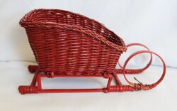Kis fonott szánkó kosár