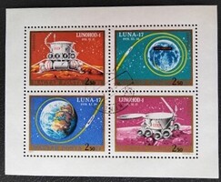 K2679a-dp / 1971 Luna-16  blokk  pecsételt