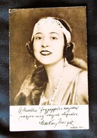 Cca. 1915 MAKAY MARGIT SZÍNÉSZNŐ GYÜJTŐI FOTÓ LAP ANGELO FELVÉTEL SZINHÁZ SZÍNMŰVÉSZET