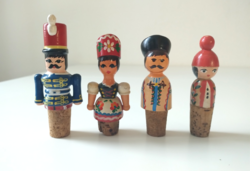 Folk-decorated cork stoppers