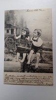 D203699  Gyermekek madárkalitkával  Szarvas 1904 Nőegylet hangverseny - Bárány Ervin Budapest