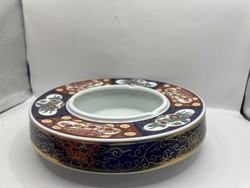 Vintage Gold Imari Hand Painted Ash Tray Arita  porcelán,21cm-es. 7479