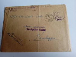 D203755 M.kir. rendőrség karcagi kapitánysága - Karcag  1944  levélboríték  Kunhegyes