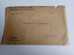 D203754 M.kir. rendőrség kisújszállási kapitánysága  Kisújszállás 1944  levélboríték  Kunhegyes