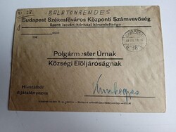D203793 Budapest sz.főv. Számvevősége -Szenti István kórházi kirendeltsége -1948-Kunhegyes