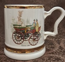 Old mobilos porcelán korsó, veterán autós nagy csésze 1 (L5099)