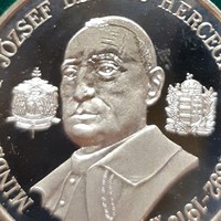 Bognár György: Mindszenty József bíboros-hercegprímás érem, aranyozott