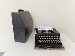 Antik Triumph írógép Schreibmaschine typewriter dobozában 784 9516