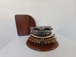 Antik Hammond 12 typewriter írógép USA eredeti fa dobozával 540 9183