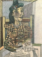 Pablo Picasso szárazpecséttel hitelesített számozott kiadás