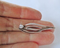Szép art deco  ezüst bross
