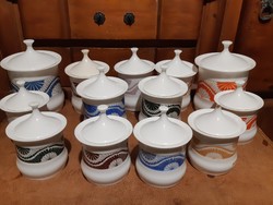 Retro Cero porcelán fűszertartó szett x