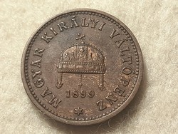 FJ . Magyar 1 fillér 1899