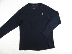 EREDETI G-STAR RAW (S) ELEGÁNS HOSSZÚ UJJÚ FÉRFI SÖTÉTKÉK PULÓVER