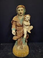 Antik szakrális Szent faszobor , vallási témájú