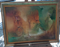 Buday Mihály olajfestmény