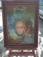 Buday Mihály olajfestmény