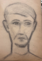 Attributed to Gábor Gábor (1963-2014): Abstract Portrait